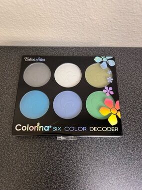Colorina Six Color Decoder Eyeshadow Palette - Multi Green/Blue Shades